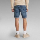 G-STAR RAW DENIM Bermudas 3301 Slim Denim Faded Cascade