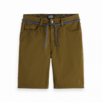 SCOTCH & SODA Bermudas Ralston de Sarga Teñidos en Prenda Lizard