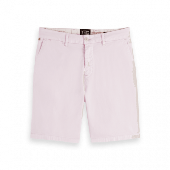 SCOTCH & SODA Bermudas Stuart de Algodón Pima Tiñéndolos en Prenda Pink Icon