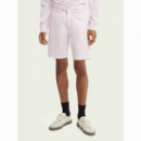 SCOTCH & SODA Bermudas Stuart de Algodón Pima Tiñéndolos en Prenda Pink Icon