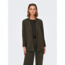 JACQUELINE DE YONG Chaquetas Mujer Blazer Geggo Chocolate Brown