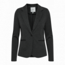 Chaquetas Mujer Blazer ICHI Kate Dark Grey Melange
