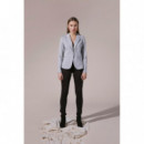 Chaquetas Mujer Blazer ICHI Kate Grey Melange