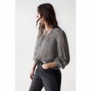 SALSA JEANS Blusas y Camisas Blusa Asimétrica con Estampado