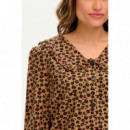 SUGARHILL BRIGHTON Blusas y Camisas Blusa Henna Frill Tan Animal Floral