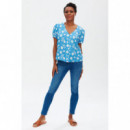 SUGARHILL BRIGHTON Blusas y Camisas Blusa Viola Blue Vintage Block Floral