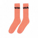TSPTR Calcetines Charlie Brown Peach Black