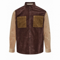 ANERKJENDT Camisas Camisa de Pana Aklouis Colorblock Demitasse