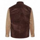 ANERKJENDT Camisas Camisa de Pana Aklouis Colorblock Demitasse