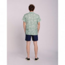 OLOW Camisas Camisa Manga Corta Monst