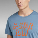 G-STAR RAW DENIM Camisetas Hombre Camisa Retro Shadow Graphic