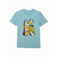 KLING Camisetas Mujer Camiseta Algodón Orgánico Graffiti