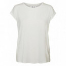 VERO MODA Camisetas Mujer Camiseta Básica Aware Snow White