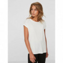 VERO MODA Camisetas Mujer Camiseta Básica Aware Snow White