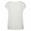 VERO MODA Camisetas Mujer Camiseta Básica Aware Snow White