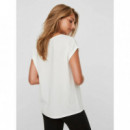VERO MODA Camisetas Mujer Camiseta Básica Aware Snow White