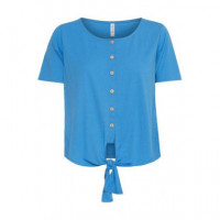 BLENDSHE Camisetas Mujer Camiseta Botones Como