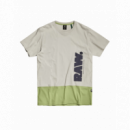 G-STAR RAW DENIM Camisetas Hombre Camiseta Color Block Raw Mineral Gray