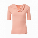 SALSA JEANS Camisetas Mujer Camiseta con Detalle de Nudo en el Escote