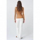 SALSA JEANS Camisetas Mujer Camiseta de Encaje en el Escote