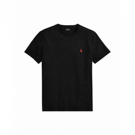 Camisetas Hombre Camiseta POLO RALPH LAUREN de Punto Custom Slim Fit Negro