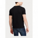 Camisetas Hombre Camiseta POLO RALPH LAUREN de Punto Custom Slim Fit Negro