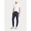 Camisetas Hombre Camiseta POLO RALPH LAUREN de Punto Custom Slim Fit Blanca