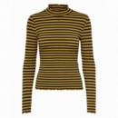 JACQUELINE DE YONG Camisetas Mujer Camiseta Manga Larga Fransiska Dried Tobacco