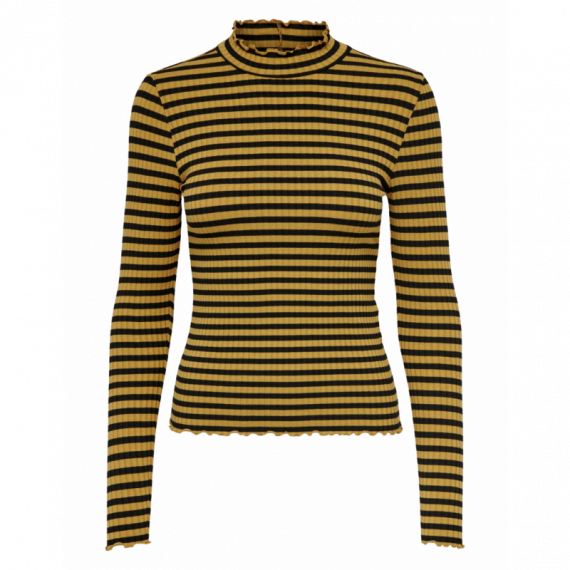 JACQUELINE DE YONG Camisetas Mujer Camiseta Manga Larga Fransiska Dried Tobacco