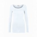 VERO MODA Camisetas Mujer Camiseta Manga Larga Maxi Bright White