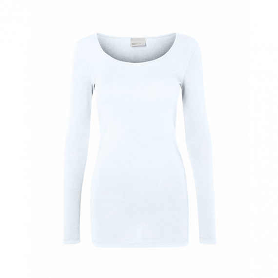 VERO MODA Camisetas Mujer Camiseta Manga Larga Maxi Bright White