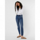 VERO MODA Camisetas Mujer Camiseta Manga Larga Maxi Bright White