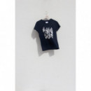 ECRU Camisetas Mujer Camiseta Mujer Orgánica Pol Montserrat Plantas