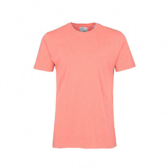 Camisetas Hombre Camiseta COLORFUL STANDARD de Algodón Orgánico Bright Coral