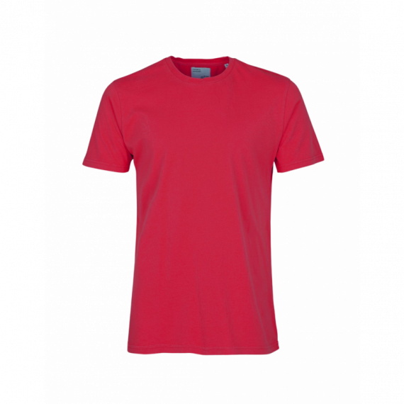Camisetas Hombre Camiseta COLORFUL STANDARD de Algodón Orgánico Roja