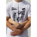 ECRU Camisetas Hombre Camiseta Unisex Orgánica Pol Montserrat Playa