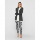 JACQUELINE DE YONG Jerséis y Sudaderas Cardigan Hood Brilliant Dark Grey Melange