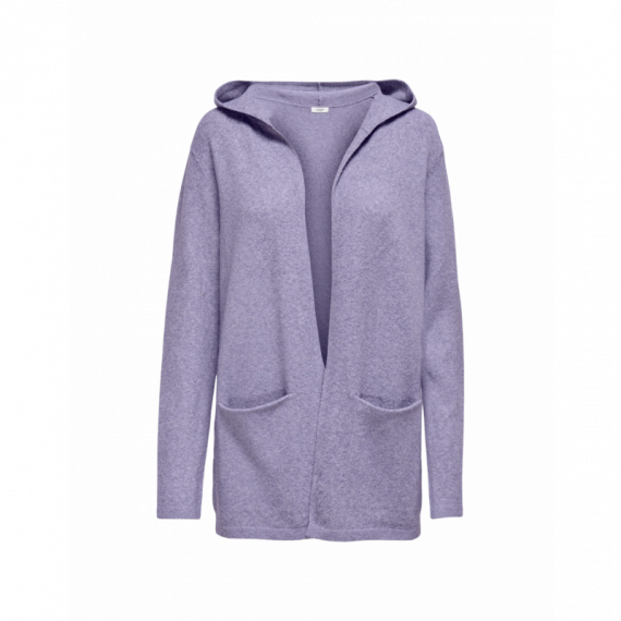 JACQUELINE DE YONG Jerséis y Sudaderas Cardigan Hood Brilliant Violet Tulip