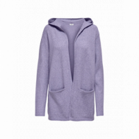 JACQUELINE DE YONG Jerséis y Sudaderas Cardigan Hood Brilliant Violet Tulip