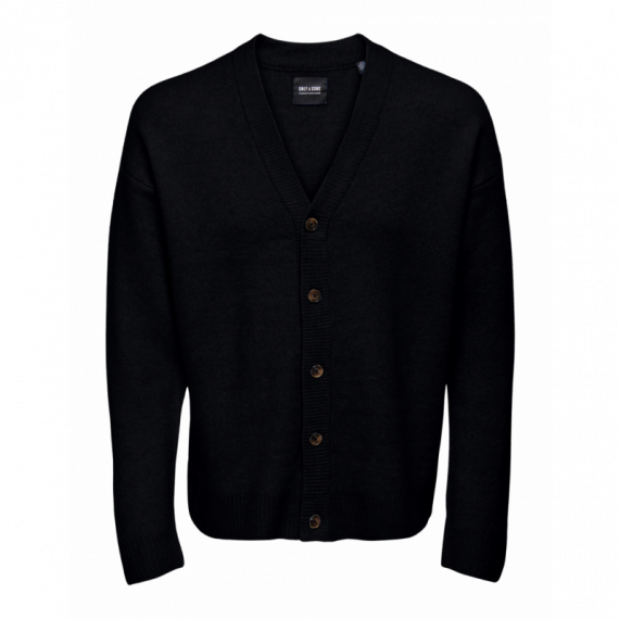 Jerséis y Sudaderas Cardigan ONLY&SONS Tom Black