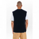 ANERKJENDT Jerséis y Sudaderas Chaleco Akkarsten Dark Navy