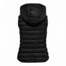 Chaquetas Mujer Chaleco ONLY New Tahoe Hood Black