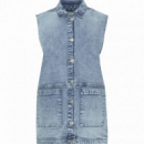 ICHI Chaquetas Mujer Chaleco Vaquero Miffe