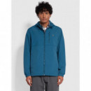 FARAH Chaquetas Hombre Chaqueta con Capucha Westchester Regular Fit en Atlantic