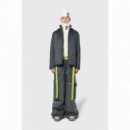RAINS Chaquetas Hombre Chaqueta Unisex Padded Nylon Slate