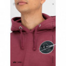 Jerséis y Sudaderas Sudadera ALPHA INDUSTRIES Dark Side Hoody Burgundy