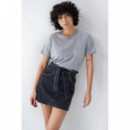SALSA JEANS Falda Push In Secret Glamour Negra Lavada