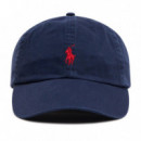 Gorros y Gorras Gorra POLO RALPH LAUREN Azul Marina con Visera de Tela de Algodón