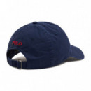 Gorros y Gorras Gorra POLO RALPH LAUREN Azul Marina con Visera de Tela de Algodón