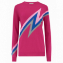 SUGARHILL BRIGHTON Jerséis y Sudaderas Jersey Astrid Pink Zap! Lightning